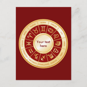 Invitation Carte Postale Horoscope Mandala
