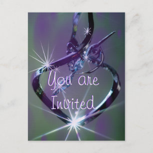 Invitation Carte Postale Hummingbird lav & turquoise Postcard - toute occas