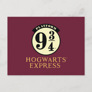 Invitation Carte Postale Icône de la VOITURE À VAPEUR de HOGWARTS™ Plate-fo