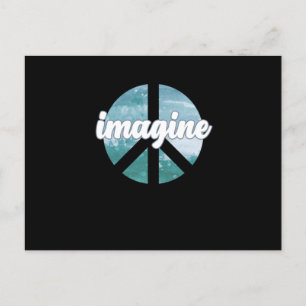 Invitation Carte Postale Imagine Peace Support Earth World Peace Day