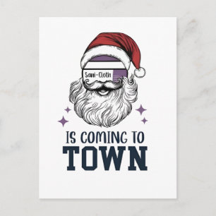 Invitation Carte Postale Infirmière en soins intensifs RN Noël Santa Xmas