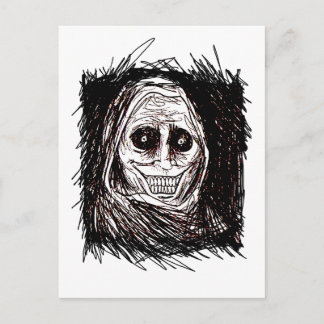 Invitation Carte Postale Invité Horrifiant, Jamais Seul, Non Invité