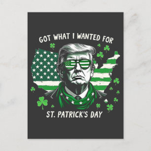 Invitation Carte Postale J'ai obtenu ce que je voulais pour la Saint-Patric