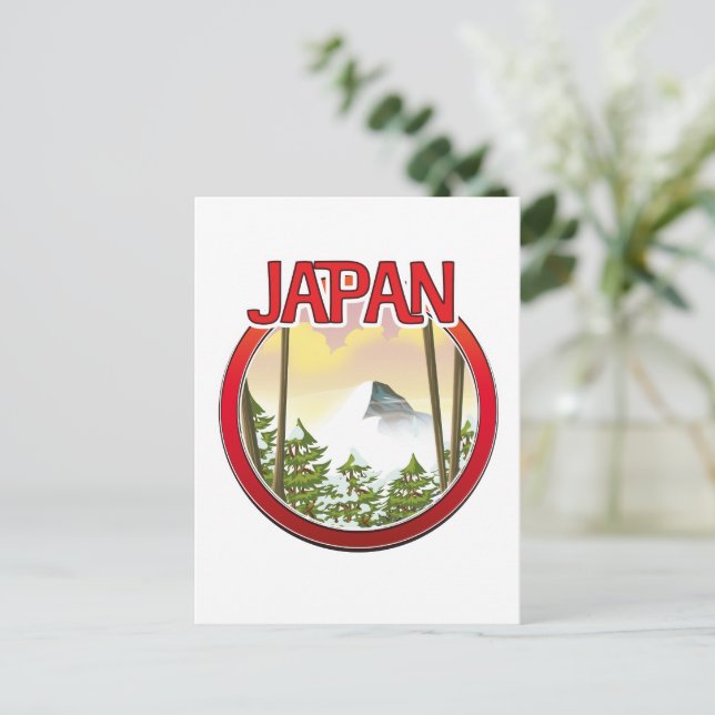 Invitation Carte Postale Japon (Debout devant)