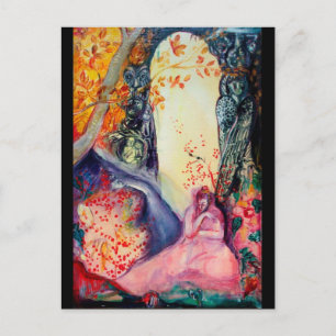 Invitation Carte Postale Jardin RÊVEUR D'OR de zen de méditation de yoga