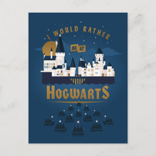 Invitation Carte Postale Je Préférerais Être À HOGWARTS™ Abstrait Boat Ride