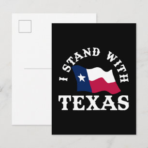 Invitation Carte Postale Je suis avec le Texas