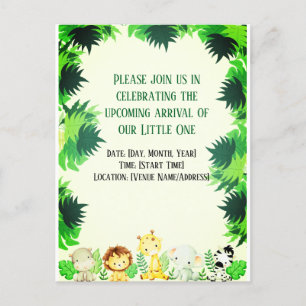 Invitation Carte Postale Jolie petite forêt