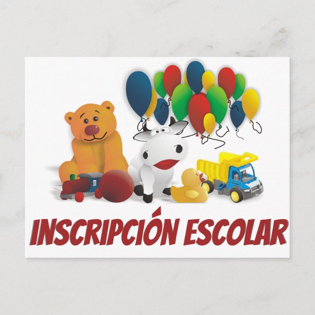 Invitation Carte Postale Jouet d'enfant (Devant)