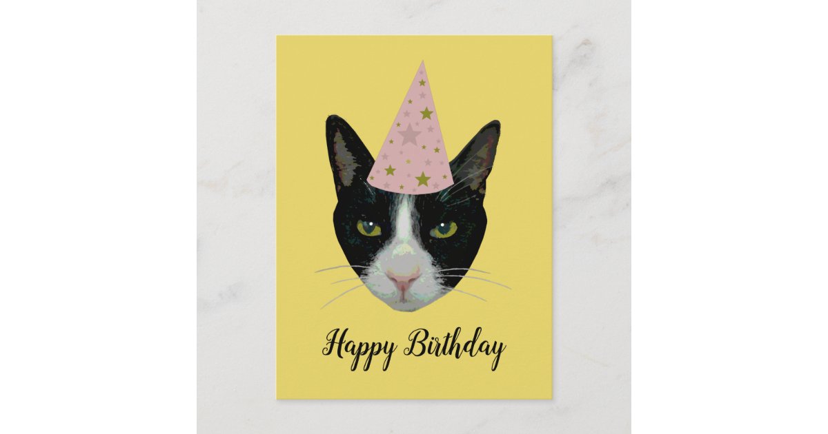 Invitation Carte Postale Joyeux Anniversaire Chat De Smoking Avec Le Zazzle Fr Invitation Carte Postale Joyeux Anniversaire Chat De Smoking Avec Le Zazzle Fr