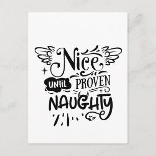 Invitation Carte Postale Joyeux Noël Jusqu'à Prouvé Vilain Drôle de Père No