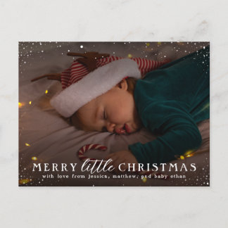 Invitation Carte Postale Joyeux petit Noël | Photo vacances personnalisée