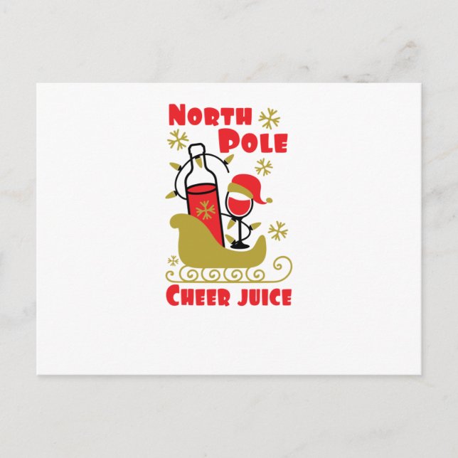 Invitation Carte Postale jus de North Pole Cheer (Devant)