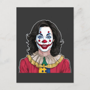 Invitation Carte Postale Kamala Harris Éffrayant Halloween Clown Election 2