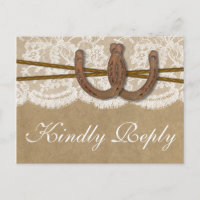 La Collection Kraft, Lace & Horseshoe RSVP