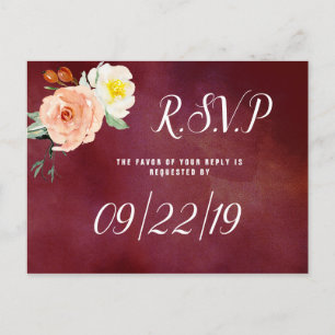 Invitation Carte Postale La Collection Mariage Romance In Bloom