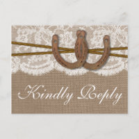 La collection Rustic Horseshoe Mariage RSVP