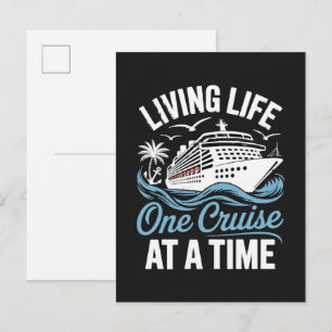 Invitation Carte Postale La vie des femmes, une croisière à la fois 