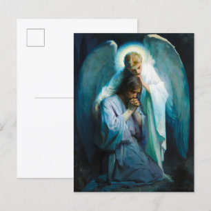 Invitation Carte Postale L'Agonie dans le Jardin par Frans Schwartz