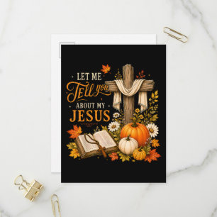 Invitation Carte Postale Laissez-Moi Vous Parler De Mon Jésus Chrétien 