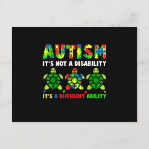 Invitation Carte Postale L'autisme n'est pas une Sensibilisation sur l'auti