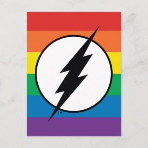 Invitation Carte Postale Le logo Flash Rainbow