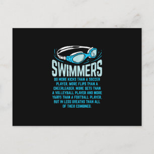 Invitation Carte Postale Le Poison de Swimming Lover