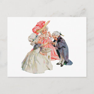 Invitation Carte Postale Le Tea Party de Little Martha Washington