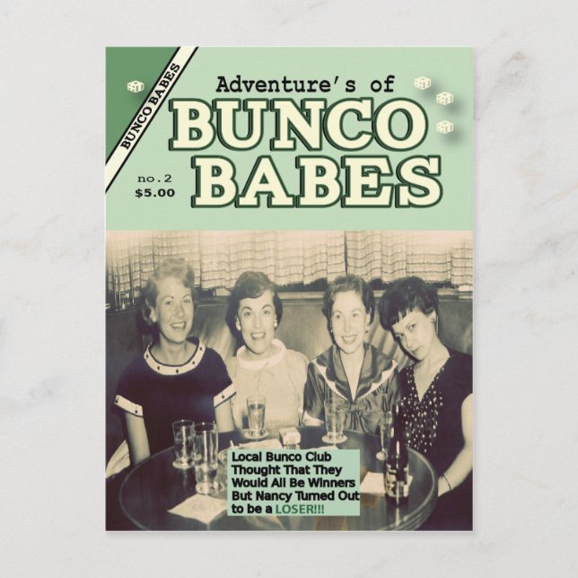 Invitation Carte Postale Les aventures de Bunco Babes Edition #2 (Devant)