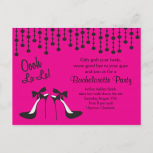 Invitation Carte Postale les idées de partie de bachelorette Party/nuit de