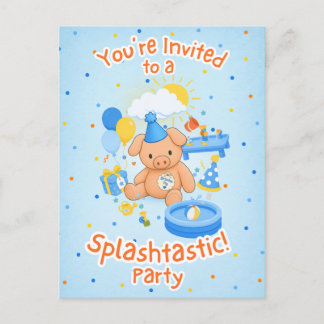 Invitation Carte Postale L'histoire de Splashtastic de Hamhock !