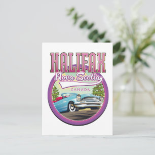 Invitation Carte Postale Logo de voyage de Halifax Nouvelle-Écosse