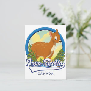 Invitation Carte Postale Logo de voyage de la Nouvelle-Écosse Canada