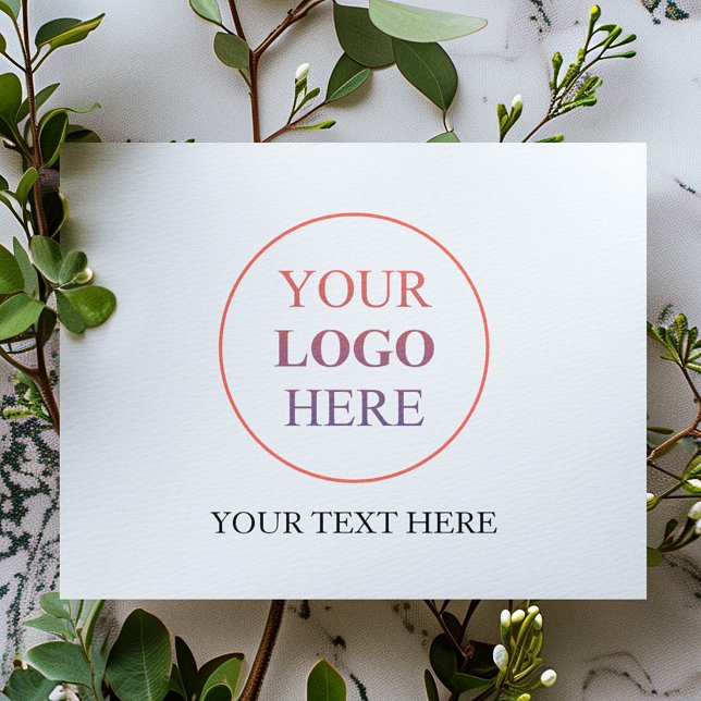 Invitation Carte Postale Logo Horizontal Personnalisé – Aucune Commande Min (Créateur téléchargé)