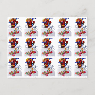 Invitation Carte Postale Luchadores