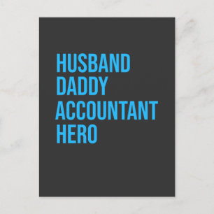 Invitation Carte Postale Mari Daddy Comptable