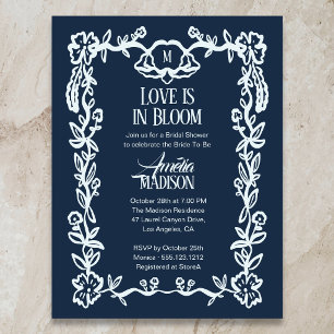 Invitation Carte Postale Mariage dans les Budgets Fleurit l'Amour Salle de 