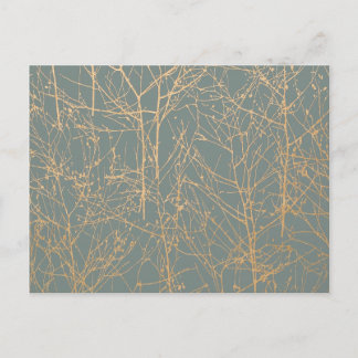 Invitation Carte Postale Mariage de l'ardoise 'Arbre' RSVP