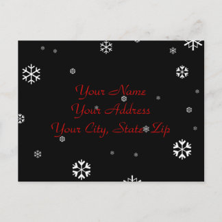 Invitation Carte Postale Mariage d'hiver RSVP