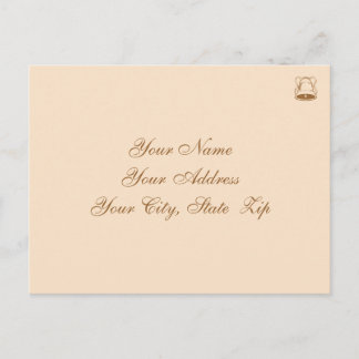 Invitation Carte Postale Mariage élégant RSVP