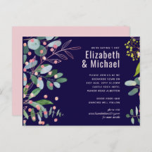 Mariage moderne rose verdure