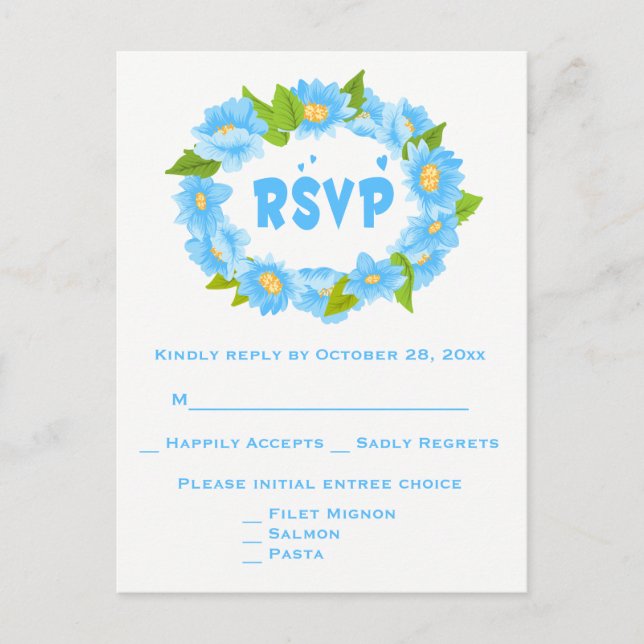 Invitation Carte Postale Mariage Rustique Réponse Pot Mason Cœurs Brun Beig (Devant)