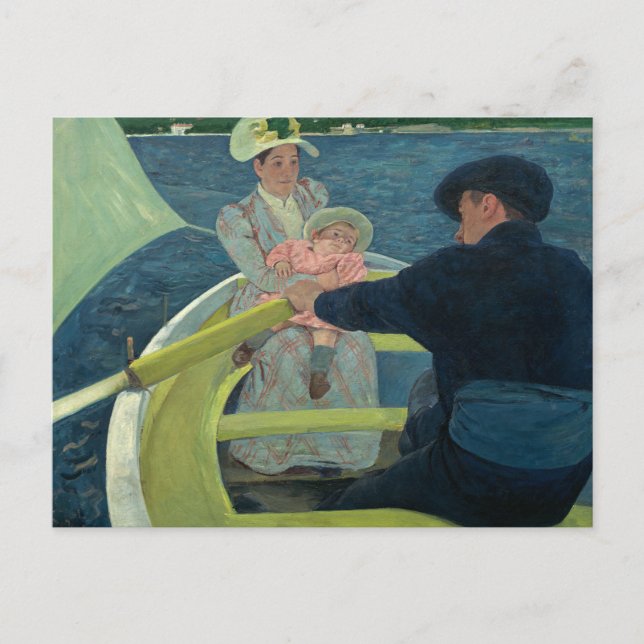 Invitation Carte Postale Mary Cassatt - La fête de la navigation (Devant)