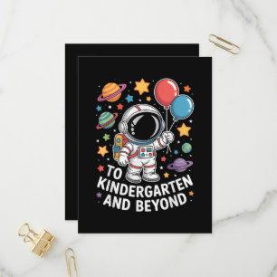 Invitation Carte Postale Maternelle et au-delà Astronaute Espace