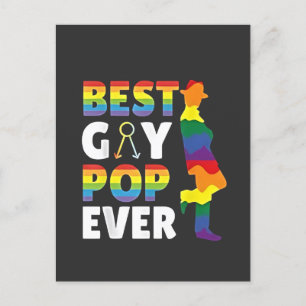 Invitation Carte Postale Meilleur Gay Pop Ever LGBT Prith Mois Grand-père P