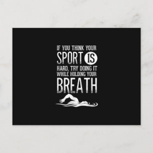 Invitation Carte Postale Mens Swimmer Swimming Sport Practice