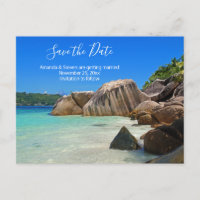 Mer tropicale Mariage de la côte rocheuse Sauvez l