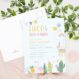 Invitation Carte Postale Mexicaine Fiesta Taco Bout A Baby Couple's Shower
