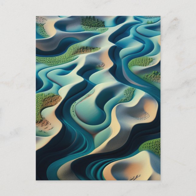 Invitation Carte Postale Mirage currents (Devant)