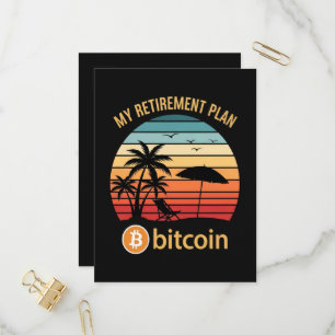 Invitation Carte Postale Mon Plan De Retraite Bitcoin Plage Coucher De Sole